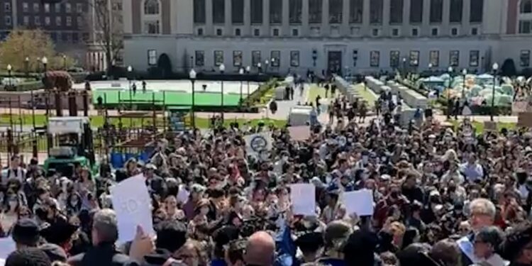 Columbia University President Saying Negotiations With Student Protesters Have Apart