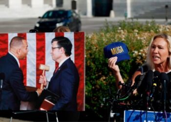 Marjorie Taylor Greene says Republicans must decide between ‘MAGA’ or ‘MUGA’ instead of Mike Johnson