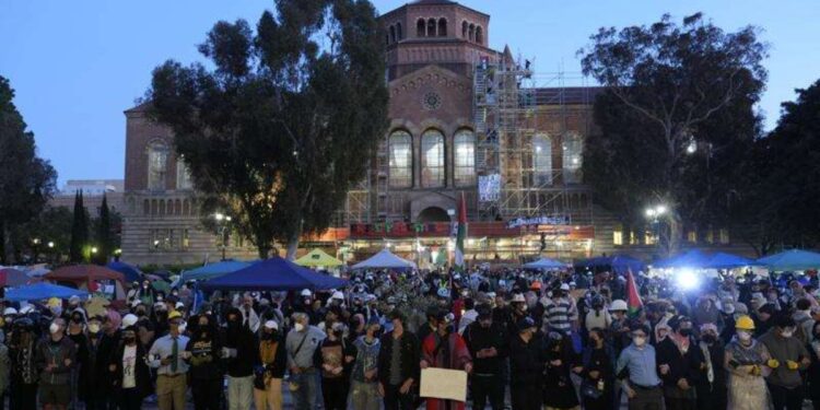 Tensions rise on UCLA campus as police order dispersal of big pro-Palestinian gatherings