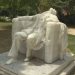 Wax statue of President Lincoln melts in the blazing heat of Washington, DC.