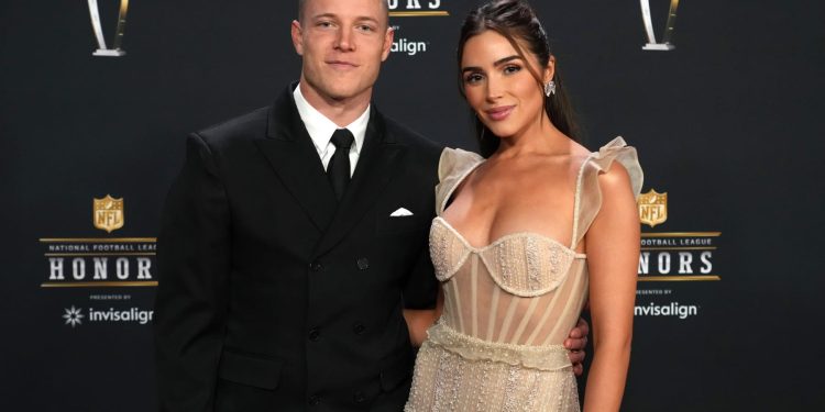 Christian McCaffrey, the running back of the 49ers, ties the knot with model Olivia Culpo