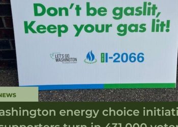 Supporters of the Washington Energy Choice Initiative submit 431,000 voter signatures